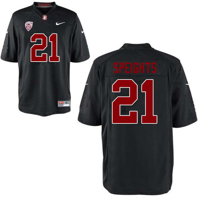 Men #21 Trevor Speights Stanford Cardinal College Football Jerseys Sale-Black